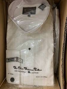 lot 2 image: NEW CASE OF TUX SHIRTS XL