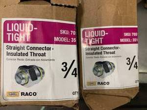 lot 7 image: LIQUID TIGHT STRAIGHT CONNECTOR
