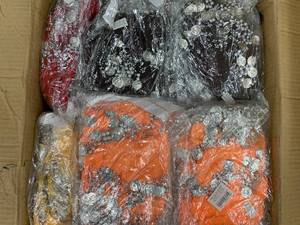lot 53 image: ASSORTED COLORED BELLY DANCER SCARVESSKIRTS