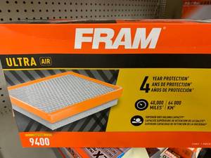 lot 70 image: FRAM  ULTRA AIR FILTER #9400