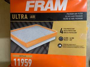 lot 75 image: FRAM EXTRA GUARD AIR FILTER #11959