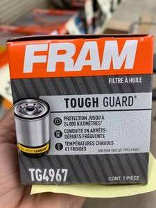 lot 85 image: FRAM TOUGH GUARD OIL FILTER #TG4967