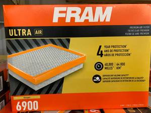 lot 109 image: FRAM ULTRA AIR FILTER, #6900