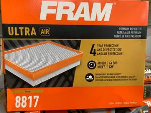 lot 111 image: FRAM ULTRA AIR FILTER, #8817
