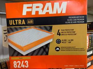 lot 115 image: FRAM ULTRA AIR FILTER #8243