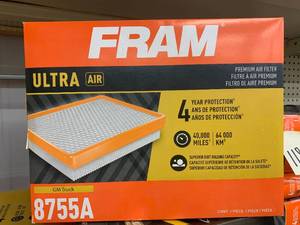 lot 117 image: FRAM ULTRA AIR FILTER #8755AXG8755A