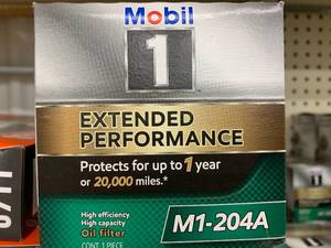 lot 119 image: MOBIL EXTENDED PERFORMANCE OIL FILTER #M1-204A