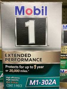 lot 128 image: MOBIL EXTENDED PERFORMANCE OIL FILTER #M1-302A