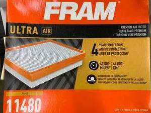 lot 158 image: FRAM ULTRA AIR FILTER #11480