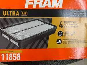 lot 204 image: FRAM ULTRA AIR FILTER #11858