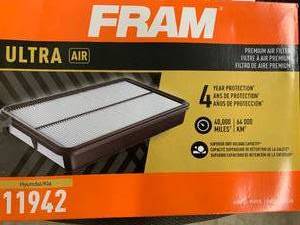 lot 208 image: FRAM ULTRA AIR FILTER #11942