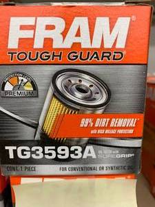lot 231 image: FRAM TOUGH GUARD OIL FILTER #TG3593A