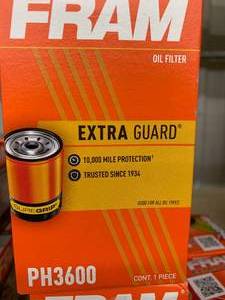 lot 232 image: FRAM EXTRA GUARD OIL FILTER #PH3600