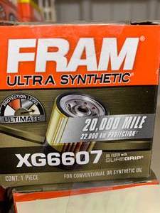 lot 236 image: FRAM ULTRA SYNTHETIC OIL FILTER #XG6607