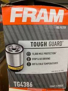 lot 243 image: FRAM TOUGH GUARD OIL FILTER #TG4386