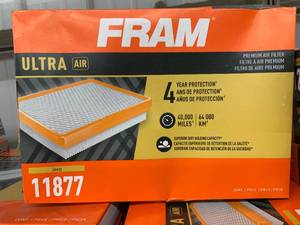 lot 250 image: FRAM ULTRA AIR FILTER #11877