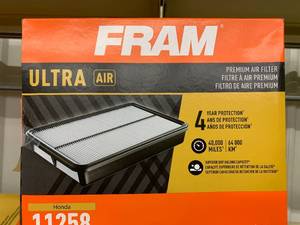 lot 251 image: FRAM ULTRA AIR FILTER #11258