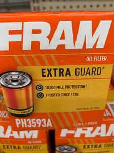 lot 271 image: FRAM EXTRA GUARD OIL FILTER #3593A