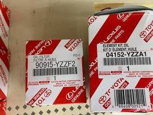 lot 307 image: TOYOTALEXUS GENUINE OIL FILTERELEMENT KIT ASSORTED