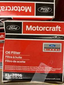 lot 313 image: MOTORCRAFT OIL FILTER #FL-2016