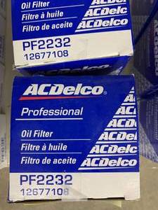 lot 321 image: ACDELCO OIL FILTER #PF2232