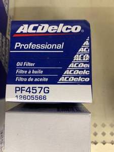 lot 326 image: ACDELCO OIL FILTER #PF457G
