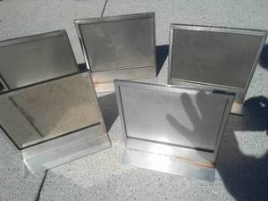 Stainless 9 x 9 in. Sign Holders (5)
