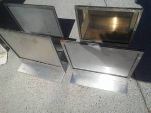 Stainless 9 x 9 in. Sign Holders (4)