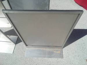 Stainless 16 x 11 in.  Sign Holders (4)