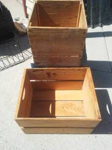 2 Wood Crates