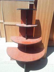 Tiered Display Rack, Rounded.