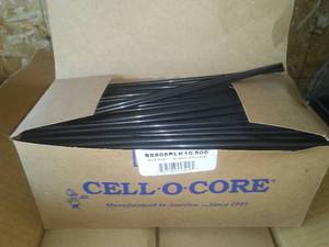 8 in. Collins Straws, Black, 10 pkgs (500 each, 5000 total)