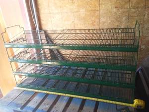 Wire Shelves adjustable for spice rack.