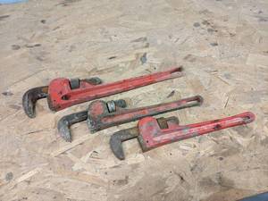 (3) Pipe Wrenches - 18 and (2) 14
