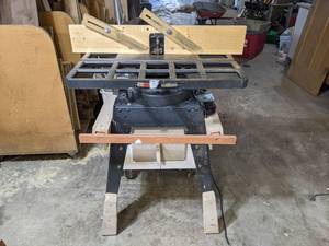 Craftsman Wood Shaper on Stand - Measures about 44 x 32 x 27 - Tested and Works