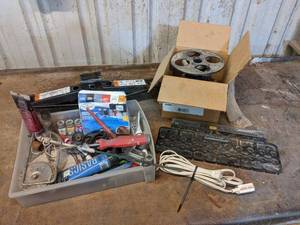 Lot of Misc. Garage - Fuel Hose, Jack, Air Brush and Paints and More
