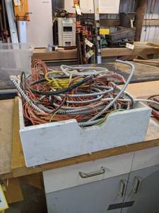 Bin full of Assorted Copper Wire