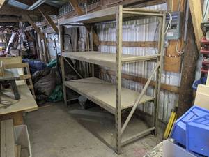 Garage Shelving Unit - 3 Shelves 77 x 72 x 30 Overall
