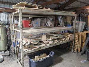 Lot of Wood on Shelf - Shelf NOT Included