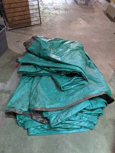 Very Large Tarp - Was Used to Cover a Large Garden