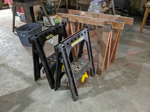 Lot of (4) Saw Horses