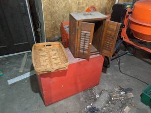 Wood Storage Box w Classroom Posters and More