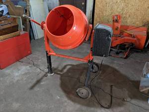 Portable Electric Cement Mixer - Used Very Little, Nice Condition