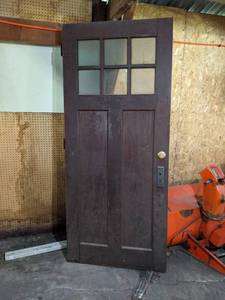 Vintage Solid Wood 6-Pane Door (36), Solid Door (32 and Sliding Screen Door (36)