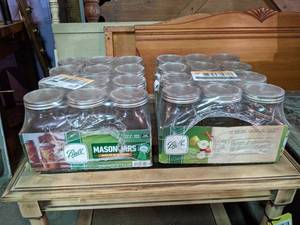 (2) NEW Cases of Quart Ball Mason Canning Jars