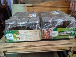 (2) NEW Cases of Quart Ball Mason Canning Jars