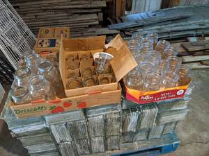 Boxes of Used Mason  Ball Canning Jars