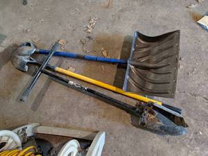 Shovels and Post Hole Digger