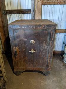 Large and Heavy Antique Safe - About 25 x 27 x 40 High - Skidloader Available to load