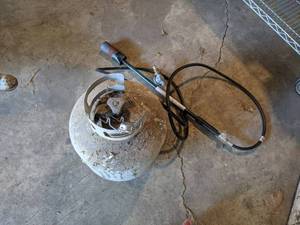 Propane Burning Torch and Tank